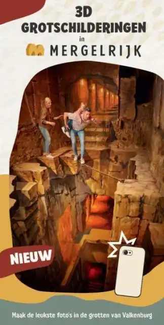 Mergelrijk 3D grotschilderingen