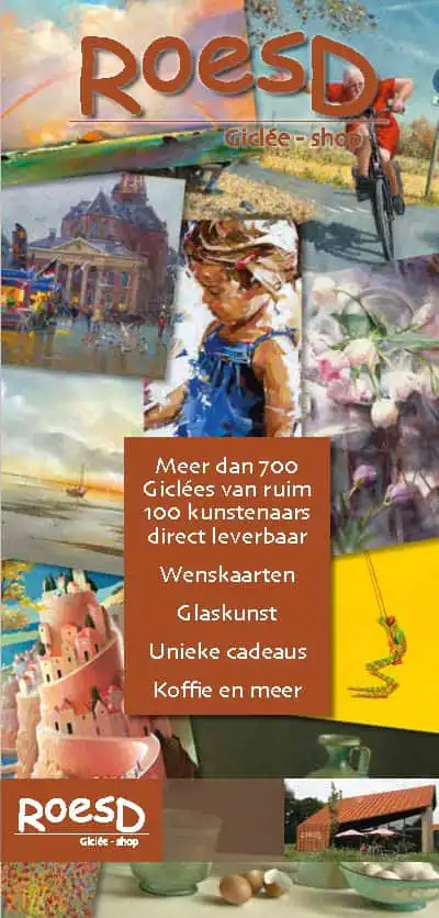 Roesd-Giclée Shop is een gezellige kunstwinkel in Noord-Nederland.