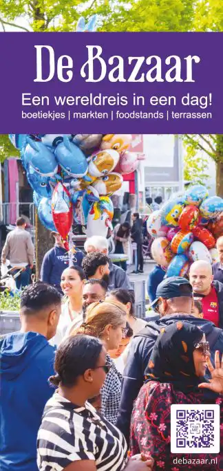 De Bazaar voelt als een gezellige mix van winkels, kramen en eettentjes uit alle hoeken van de wereld.