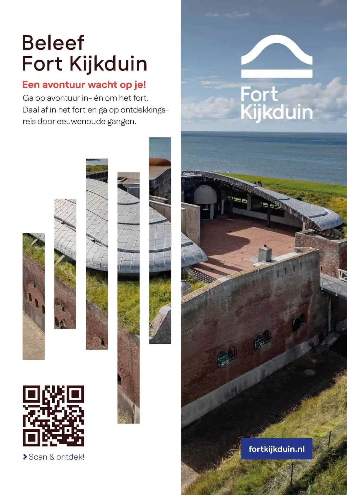 Fort Kijkduin begon als landfort. Napoleon bouwde 200 jaar geleden Stelling Den Helder met dit fort.
