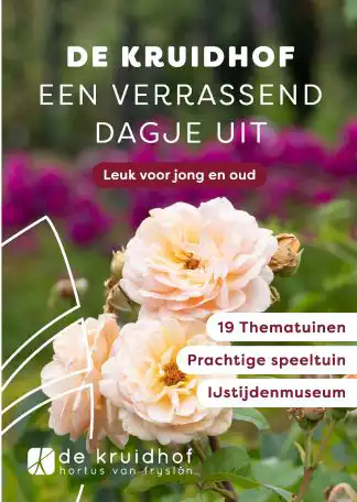 De Kruidhof Hortus is de grootste botanische tuin van Friesland met zeventien thematuinen.