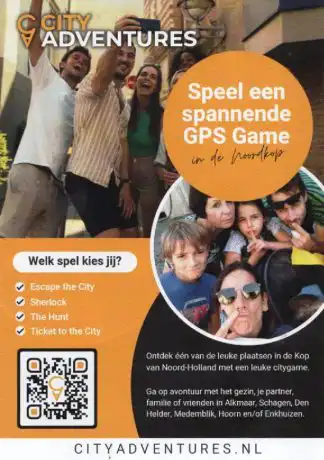 Speel de leukste City Games — Ontdek een stad naar keuze met de stadsspellen van City Adventures Schagen.