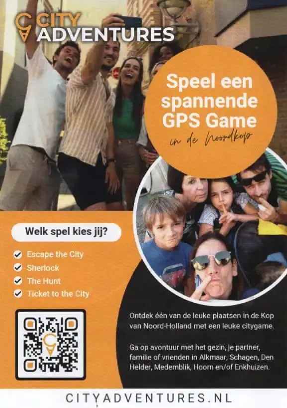 Speel de leukste City Games — Ontdek een stad naar keuze met de stadsspellen van City Adventures Schagen.