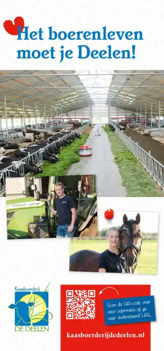 We heten je van harte welkom op onze mooie kaasboerderij De Deelen!