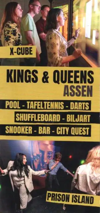 Zoek je gezelligheid, plezier en een fijne plek voor vrienden of familie? Kom naar Kings & Queens Assen!
