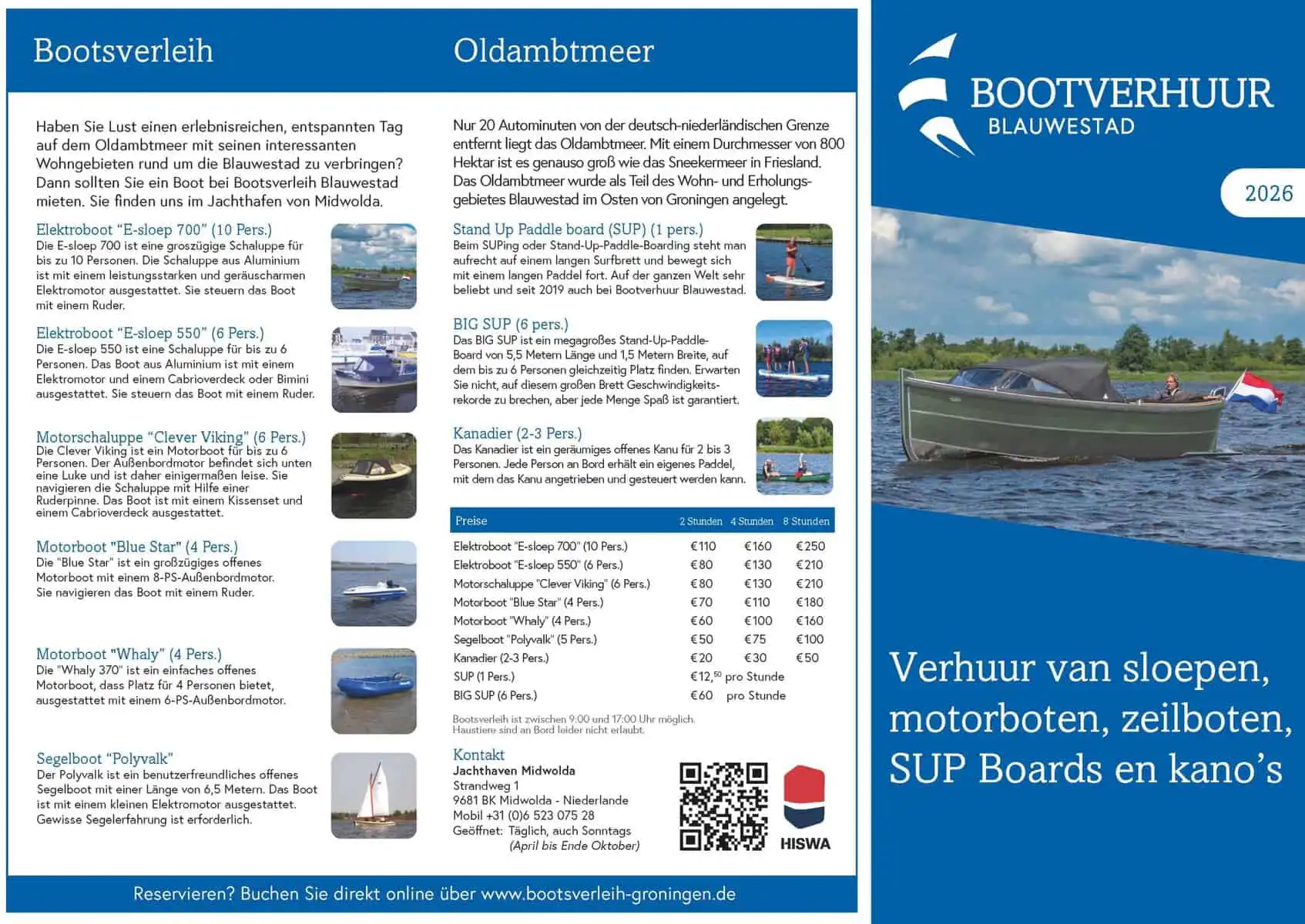 Bootverhuur Blauwestad - Midwolda - Afbeelding 2